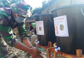 Sertu Eli Selalu Cici Tangan Sebelum dan Sesudah Bekerja