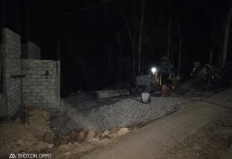 Malam Bukan Alasan untuk Selesaikan Pembangunan di TMMD 108