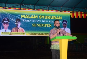 Wakil Bupati Lingga Hadiri Syukuran Desa Senempek