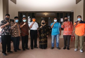 Rahma Tinjau Kesiapan Ibadah New Normal di Gereja Katolik Kristus Raja
