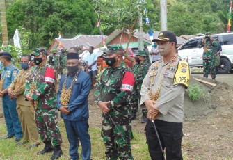 Peletakan Batu Pertama Kegiatan TMMD Ke-108 di Raja Ampat