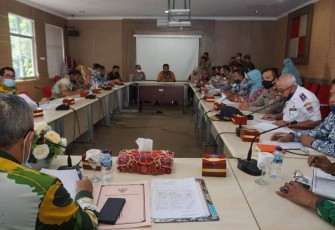 Rapat persiapan terkait pemberlakukan surat edaran (SE) tentang teknis dibolehnya hajatan di Kota Lubuklinggau