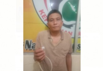 Tersangka dan Barang Bukti saat diamankan