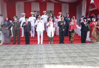 Danrem 033/WP Hadiri Peringatan HUT Ke-75 Proklamasi Kemerdekaan RI di Gedung Daerah Provinsi Kepri