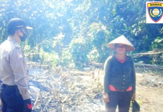 Bhabinkamtibmas Polsek Enggano Sosialisasi Cegah Karhutla Ditengah Masyarakat