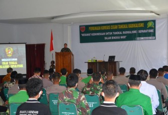 Korem 143/HO Gelar Kegiatan Pembinaan Komunikasi Sosial