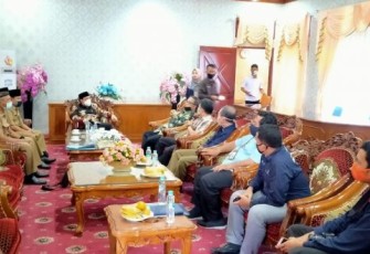 Wakil Wali Kota Bengkulu Dedy Wahyudi Menerima Kunjungan Kepala BPS Provinsi Bengkulu di Balai Kota 
