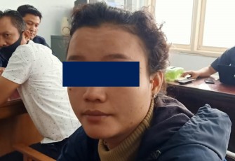 Terduga pelaku saat diamankan