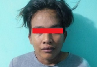 Tersangka saat diamankan
