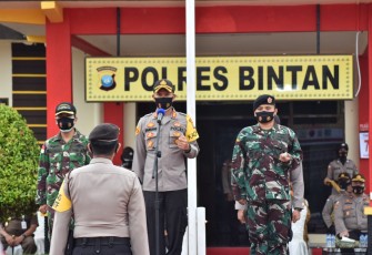 Polres Bintan Gelar Apel Pasukan Pengamanan Pilkada Serentak Tahun 2020