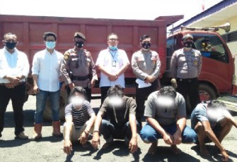 Curi Besi Jalan Tol Mandor dan Supir Ditangkap Polisi