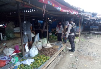 Brimob Polda Bengkulu Imbau Masyarakat Patuhi Prokes Covid-19