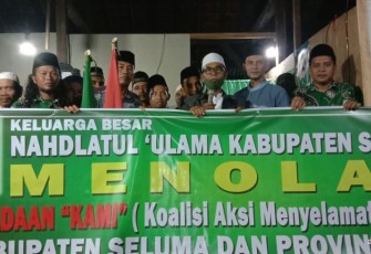 Keluarga Besar NU Kabupaten Seluma Gelar Deklarasi Tolak KAMI