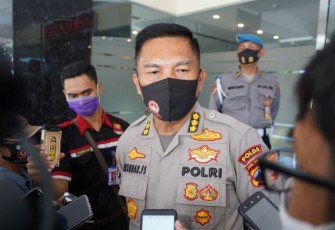 Kabid Humas Polda Jateng Kombes Pol Iskandar Fitriana Sutisna saat menyampaikan keterangan kepada media Minggu (11/10/2020).