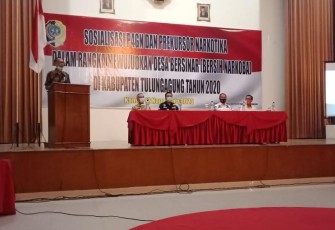 Kesbangpol Tulungagung Gelar Sosialisasi P4GN dan Prekusor Narkotika 
