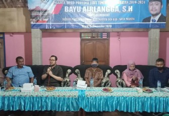  Anggota DPRD Jawa Timur Dapil XI (Nganjuk- Madiun) Bayu Airlangga Jaring Aspirasi Masyarakat 