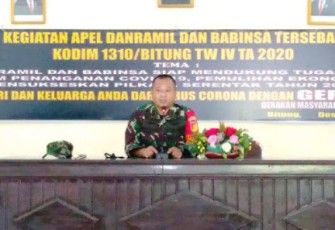 Komandan Kodim 1310/Bitung Letkol Inf Benny Lesmana SE MHan