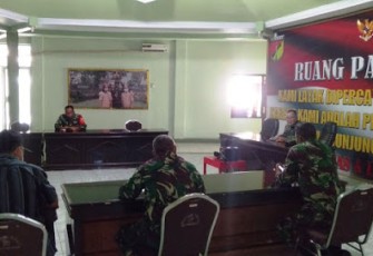 Kasdim 1310/Bitung Pimpin Rapat Penyusunan Rencana Kerja Anggaran (RKA) Tahun 2021