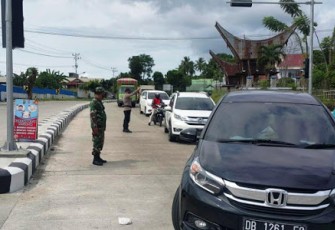Upaya Melindungi Masyarakat Sekaligus Pengendalian Covid-19 Petugas Gabungan Berjaga di KEK