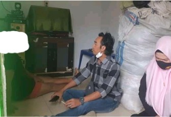 Terduga Pelaku Saat Diamankan 