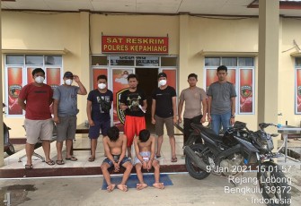 Dua Pemuda Empat Lawang Diamankan Tim Elang Juvi Polres Kepahiang