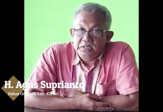 Ketua Organda Kabupaten Klaten Agus Suprianto