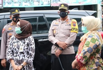Polres Pekalongan bersam TNI , Satpol PP dan Instni terait lainnya akan menggelar patroli Skala Besar guna untuk melakukan pengawasan Gerakan jateg Dirumah Saja, Sabtu (6/2/2021)