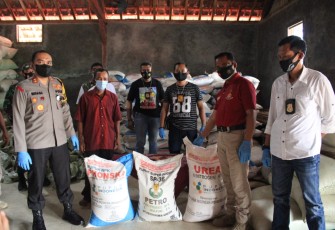 Polres Blora Polda Jawa Tengah berhasil mengamankan 14,95 Ton pupuk bersubsidi