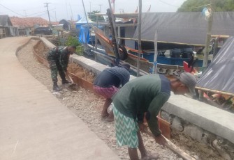 Sasaran Fisik salah satu sasaran TNI Manunggal Membangun Desa (TMMD) ke-110 TA 2021 Kodim 0604/Karawang 