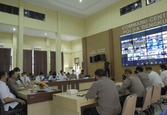 Polda Bengkulu Gelar LatPraOps Secara Virtual 