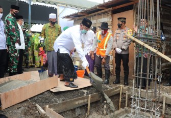 Bupati Maryoto dan Forkopimda Tulungagung Hadiri Pembangunan Gedung MWC NU Gondang