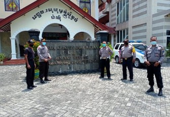 Polda Jatim Perketat Pengamanan Gereja dan Markas Kepolisian