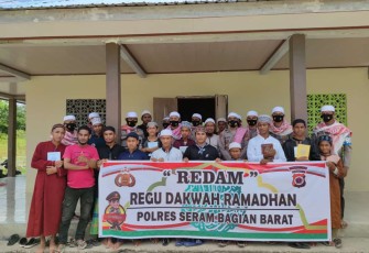 Redam Polres SBB Beri Dakwah Ramadan di Dua Desa Kecamatan Seram Barat