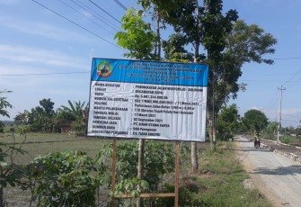 Jalan Kabupaten menuju Bandara Ngloram Blora