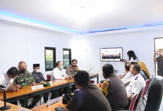 Wakil Bupati Bersama Forkopimda Hadiri Acara Vidcon Bersama Kapolri