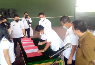 Walikota Bitung Hadiri Pengambilan Sumpah dan Janji PNS di Lingkup Pemkot Bitung