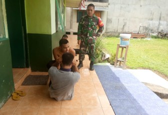 Koramil Sengah Temila Laksanakan Pembinaan Calon Prajurit TNI AD