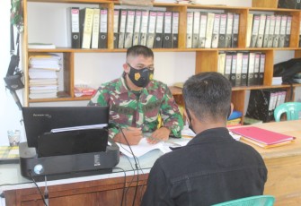 Kodim 1203/Ktp Gelar Pendaftaran Sekolah Calon Bintara (Secaba) PK Tahun 2021