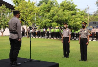 Di Halaman Mapolres Kendal telah berlangsung Apel, Corp Raport Kenaikan pangkat pengabdian dan pemberian penghargaan kepada anggota yang berprestasi. Senin, (31/05/2021)