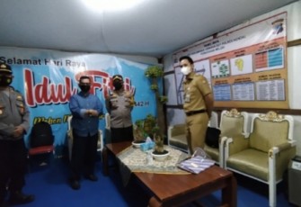 Bupati lakukan pengecekan di 3 titik Pos Pengamanan mudik di jalur utama.