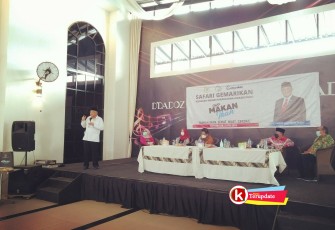 Endro Hermono Sampaikan Sambutan di Acara Sosialisasi Gemarikan di Kota Blitar (foto : Faisal NR / Klikwarta.com Blitar)