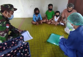 KORAMIL 06/PSB DAMPINGI PUSKESMAS TRACKING WARGA