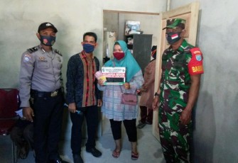 Babinsa Langkai Sosialisasikan Larangan Membakar Lahan