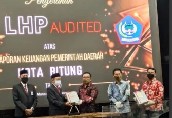 Dibawah Kepemimpinan Maurits-Hengky Pemkot Bitung Terima WTP yang Ke-10