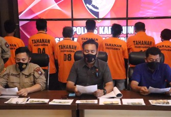 Polres Karimun Berhasil Amankan 10 Orang Dalam Operasi  Premanisme dan Saber Pungli