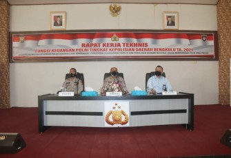 Polda Bengkulu Gelar Rakernis Keuangan Satker dan Polres Jajaran