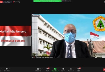 Rektor Universitas Prof Dr Moestopo (Beragama) Prof Dr Rudy Harjanto MSn