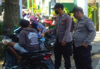 Sosialisasi PPKM Level 3 Terus Dilaksanakan Jajaran Polsek Cisompet