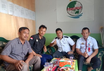 Kadis Komipo Lambar Padang Prio Utomo  Beserta Staf silaturahmi sekaligus Monev penerima Dana Hibah Th,2021
