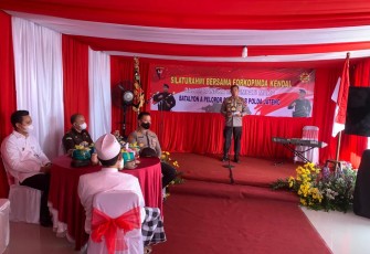 Sat Brimob Batalyon A Pelopor Polda Jateng Lakukan 'Show Of Force'